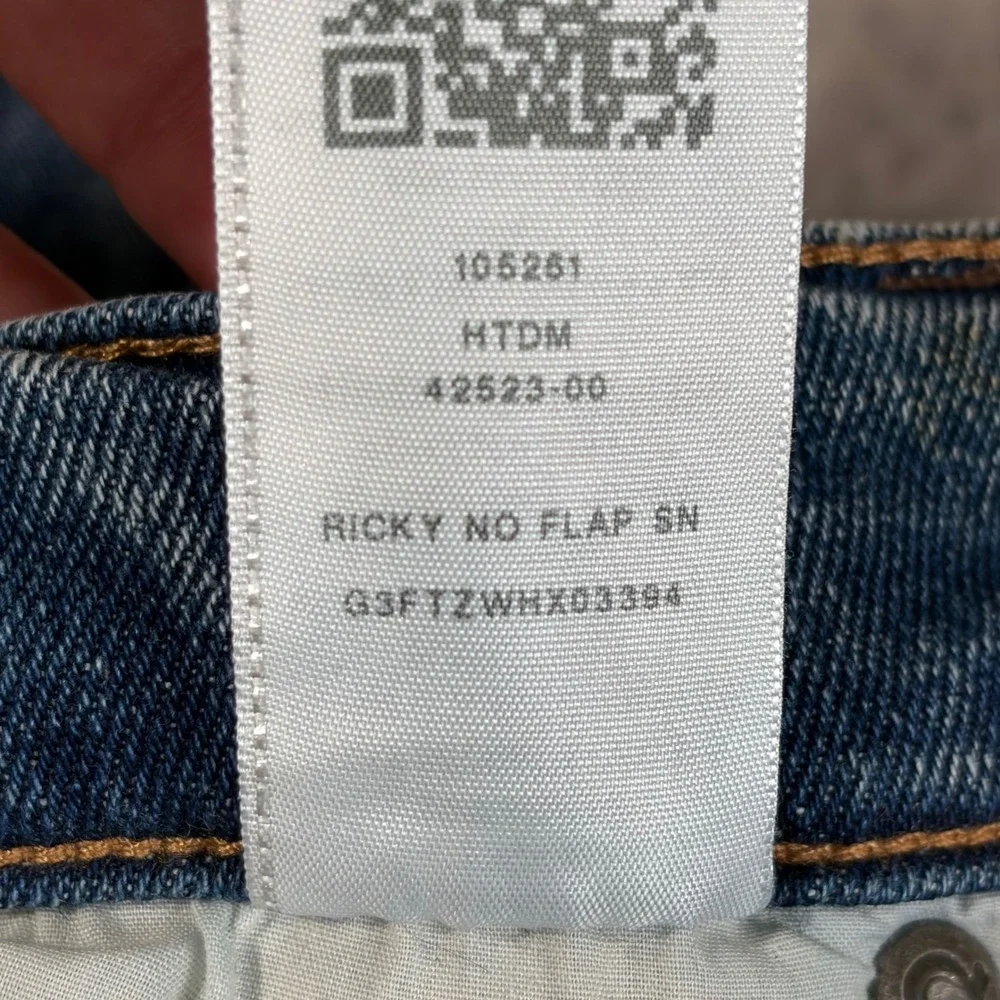 True Religion Ricky Relaxed Straight Jeans Medium Wash Blue‎ Mens 36 105251